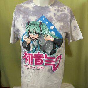 Hatsune Miku Miku CV01 Masami Chie Men's Tye Dye Shirt Small Crypton Future Medi